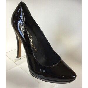 NEW ALICE+ OLIVIA Black Patent Leather Platform Pumps (Size 39.5)
